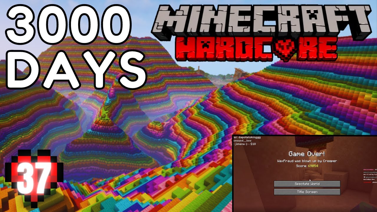I DIED in my 3000 Day Minecraft 1.18 Hardcore Survival World