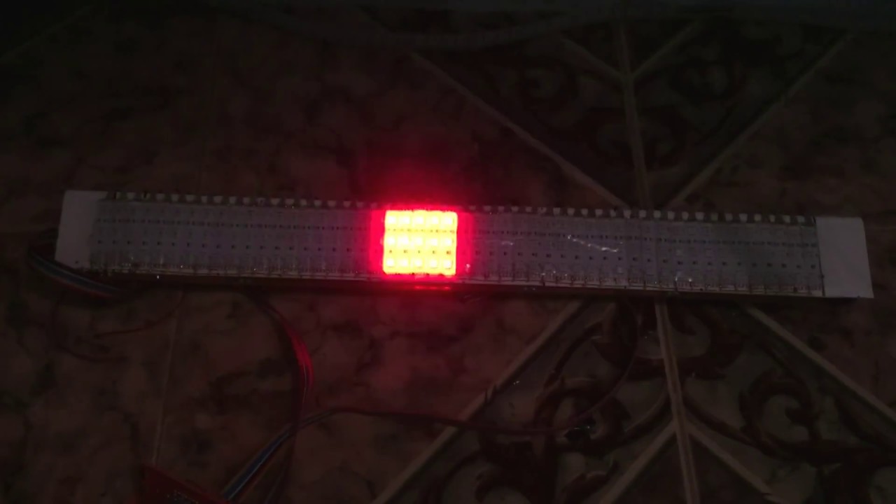 PROJETO VU METER DOT/BAR / PEAK HOLD , SEQUENCIAL , RGB EFEITOS    FEITO COM FITA DE LED (TESTE 1)