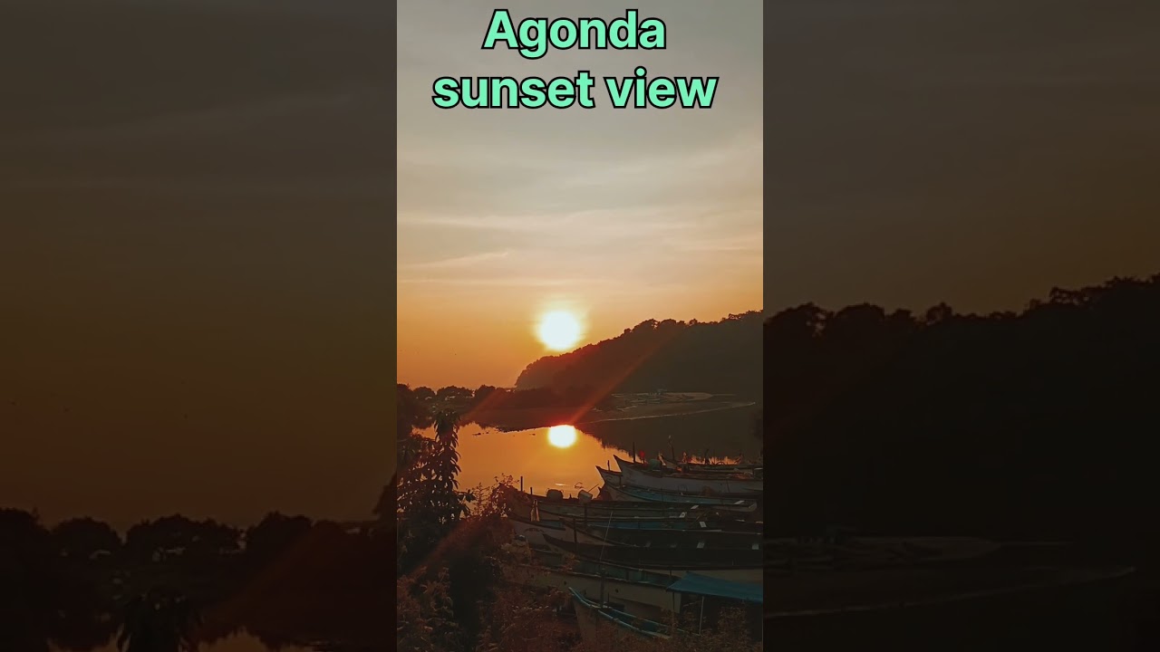 Agonda Beach sunset view #shorts #viralvideo #sunset #travel #agonda beach