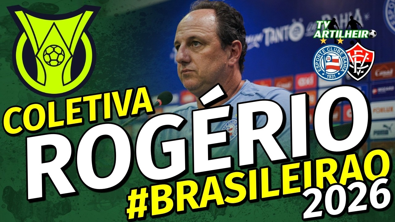 [Série A '26] Coletiva Rogério Ceni | Pós-Jogo Bahia 1 X 1 Vitória | TV ARTILHEIRO