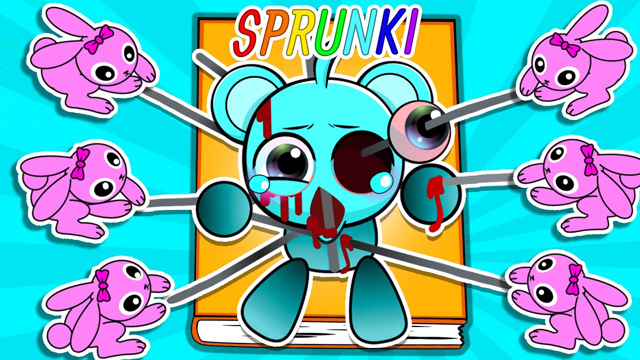 [Paper DIY] Making INCREDIBOX SPRUNKI Game Book 📚(➕ Pinki Rabbit rescues Sky amy) ASMR