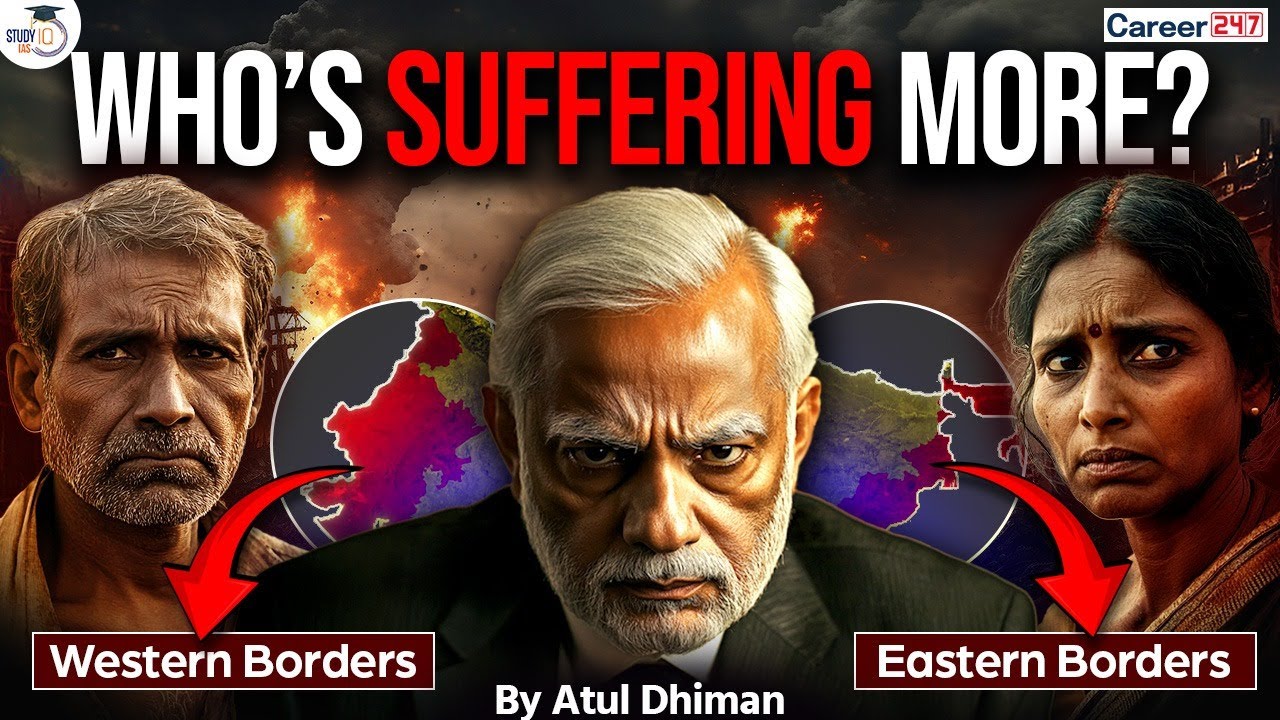Eastern vs Western Borders of India: Which Region Faces More Challenges? @Career247Official