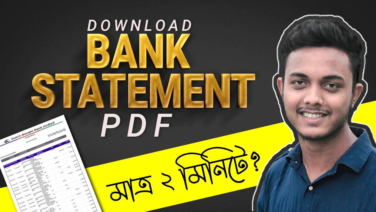 Download Bank Statement PDF for Verify Payoneer in Bangla । What is Bank Statement? Designer Tanvir