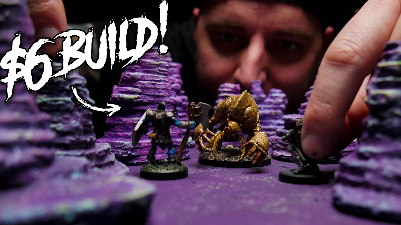 How to Make an UNDERDARK Terrain Set for $6 - BEGINNER FRIENDLY