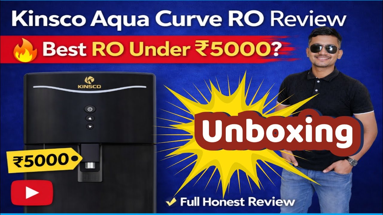 Kinsco Aqua Curve RO Water Purifier Review 🔥 Best RO Water Purifier Under ₹5000 | Full Details Hindi