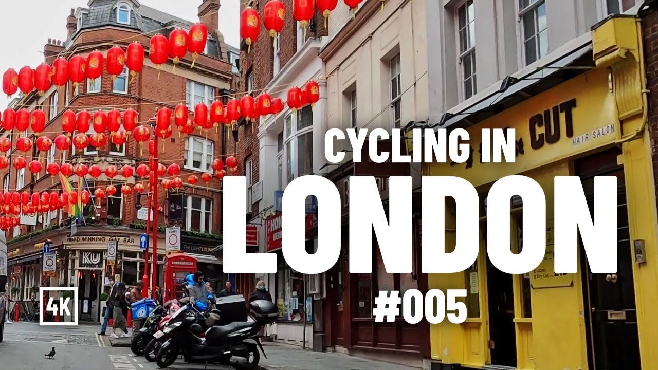 Cycling in London 4K - South Kensington - Covent Garden