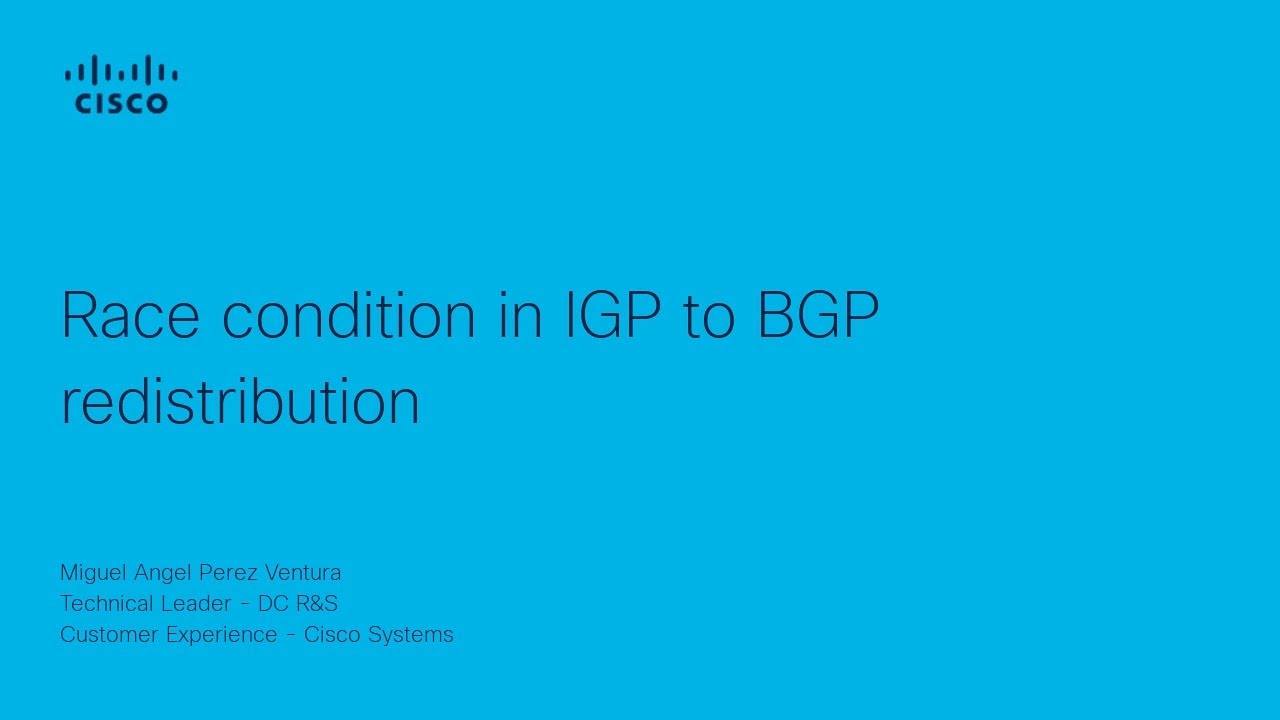 How to Fix Race Condition in IGP to BGP Redistribution | Improve Routing Stability