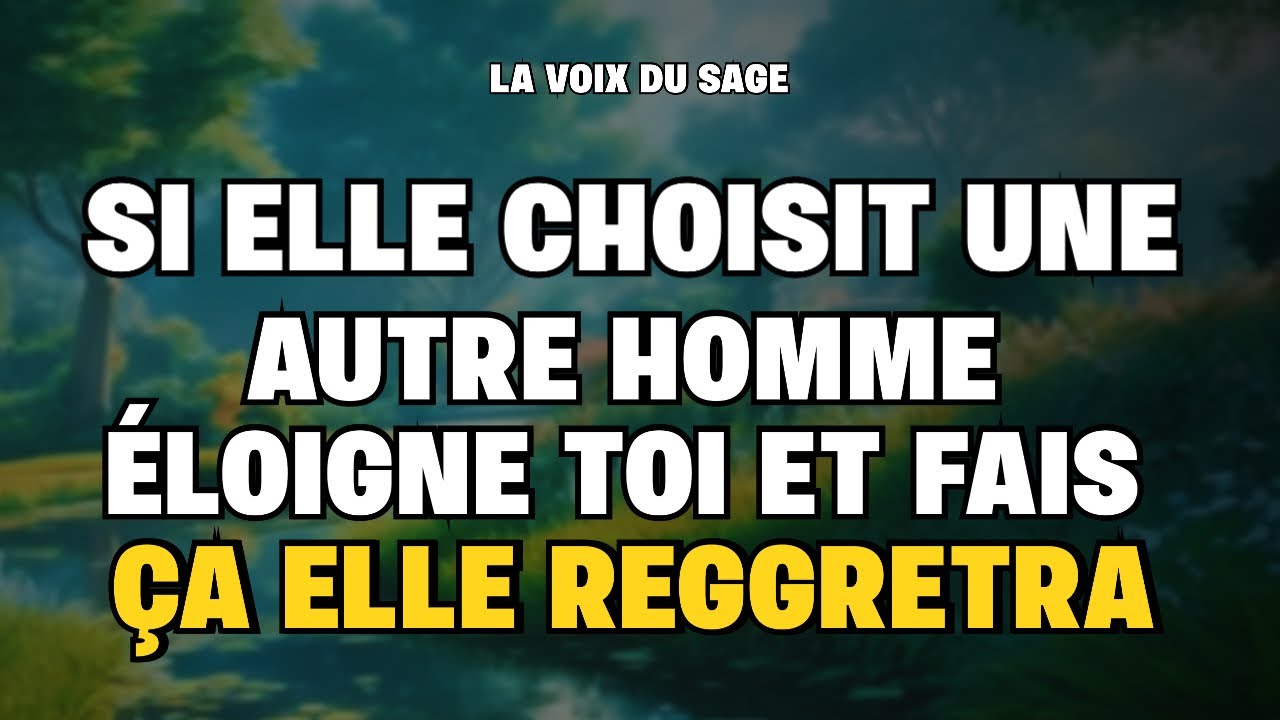 Si elle choisit un autre homme laissez-la partir... (Voici pourquoi vous gagnez)