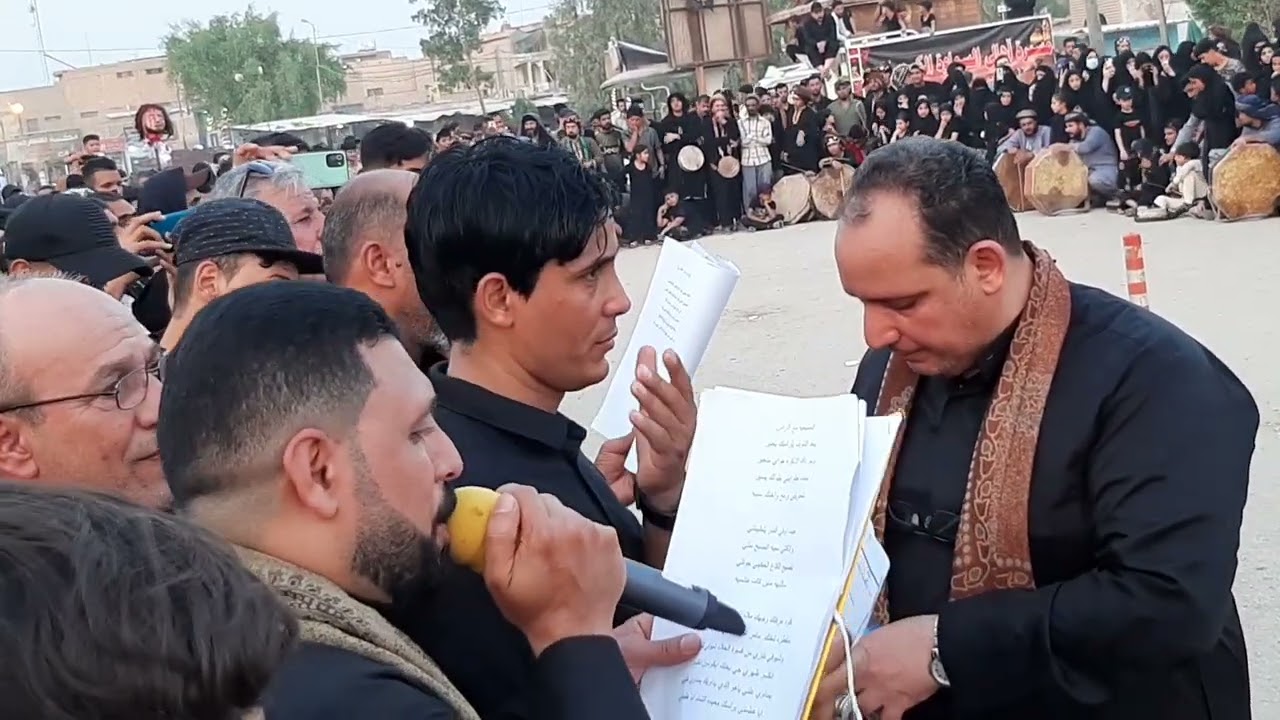 مسيرة أهالي السماوه في قضاء الحمزه