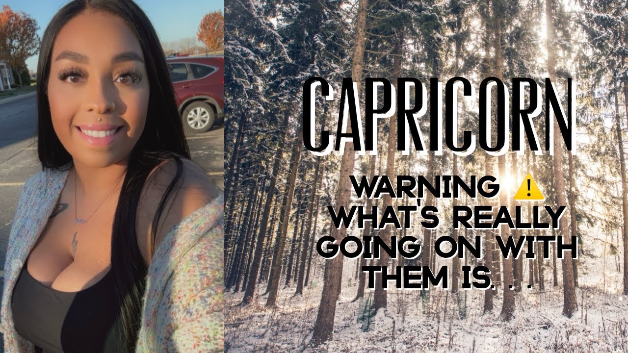 CAPRICORN ♑️ WARNING ⚠️ This reading gets DARK‼️What’s REALLY going on with them is…