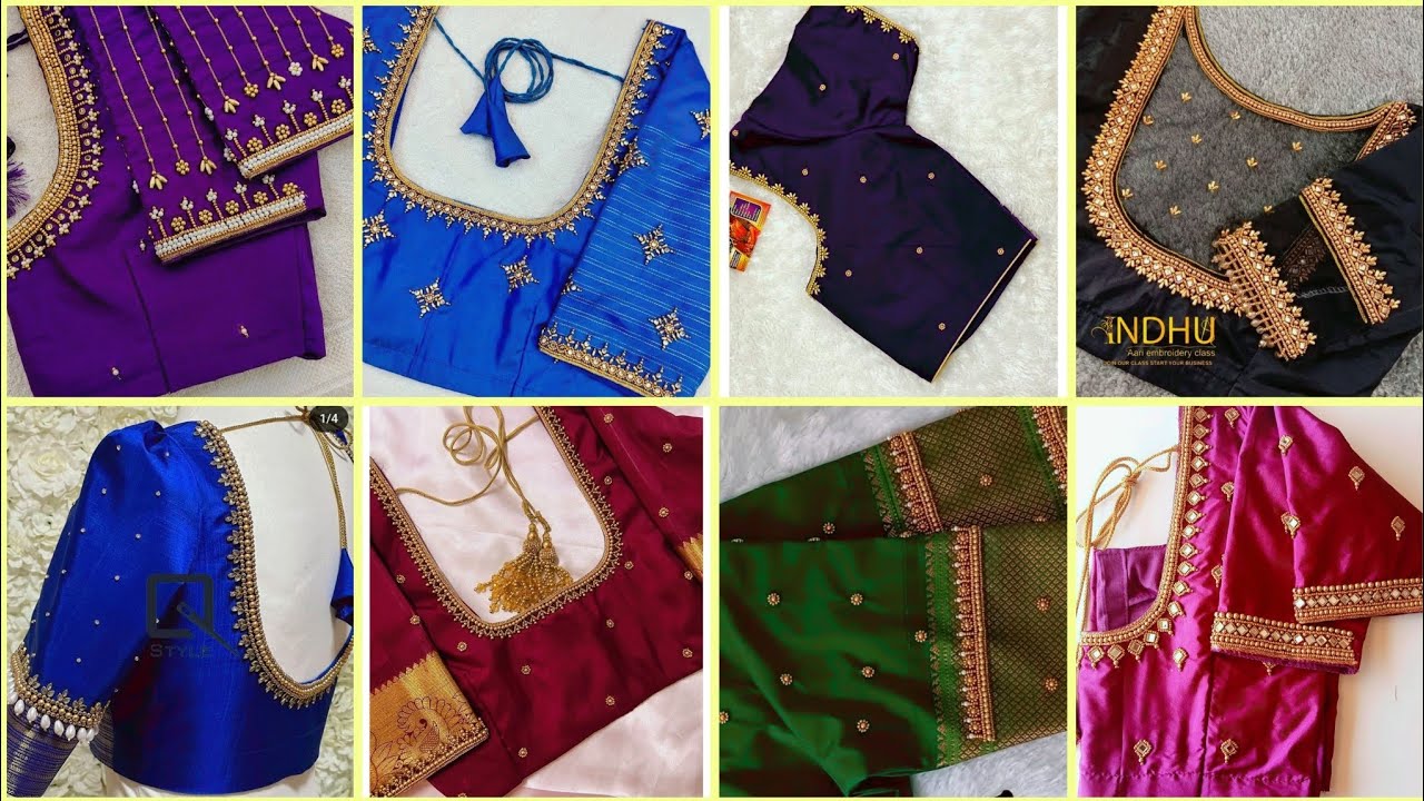 New Aari work  Bridal Blouse sleeves Designs | blouse designs new model / @radheradhe-1017 
