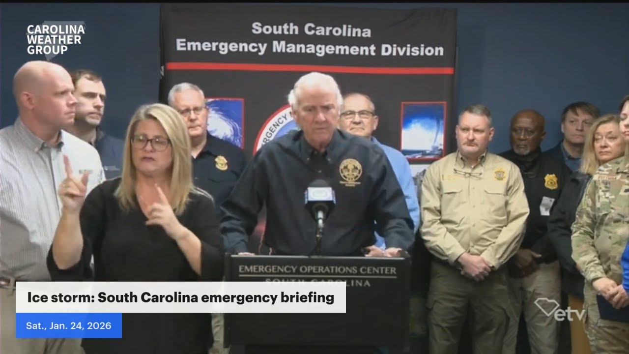 SC Gov. McMaster winter storm briefing - Jan. 24, 2026