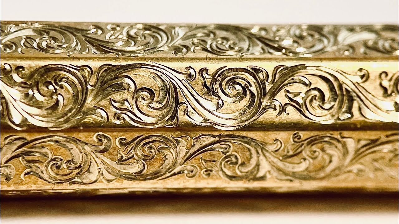 sharp pencil  『 KAWECO SPECIAL arabesque 』hand engraving Burin シャープペンシル　ビュラン 彫金 彫刻 手彫り  カヴェコ スペシャル
