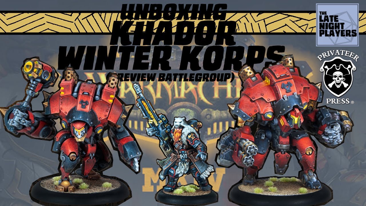 Warmachine MKIV Unboxing - Khador Winter Korps