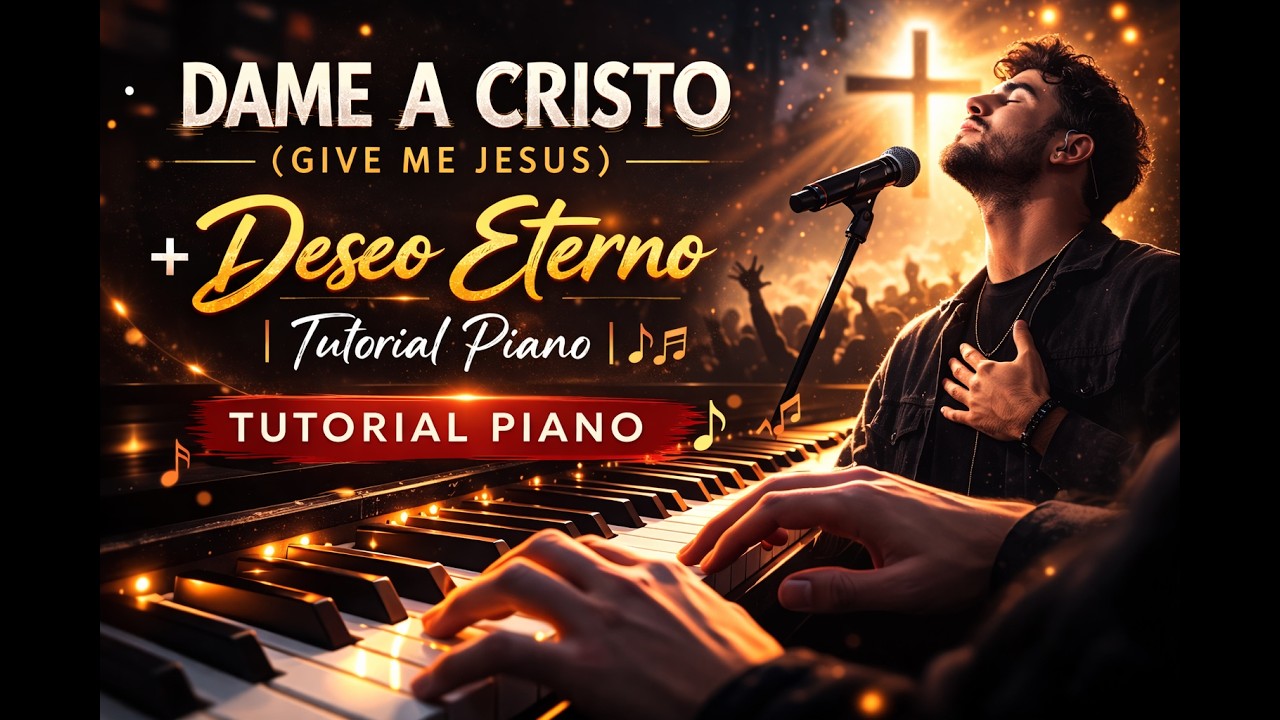 Dame a Cristo (Give Me Jesus) + Deseo Eterno | Tutorial Piano♪♫