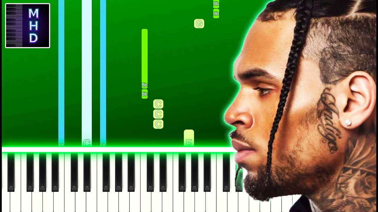 Chris Brown, Young Thug - Go Crazy (Piano Tutorial Easy)