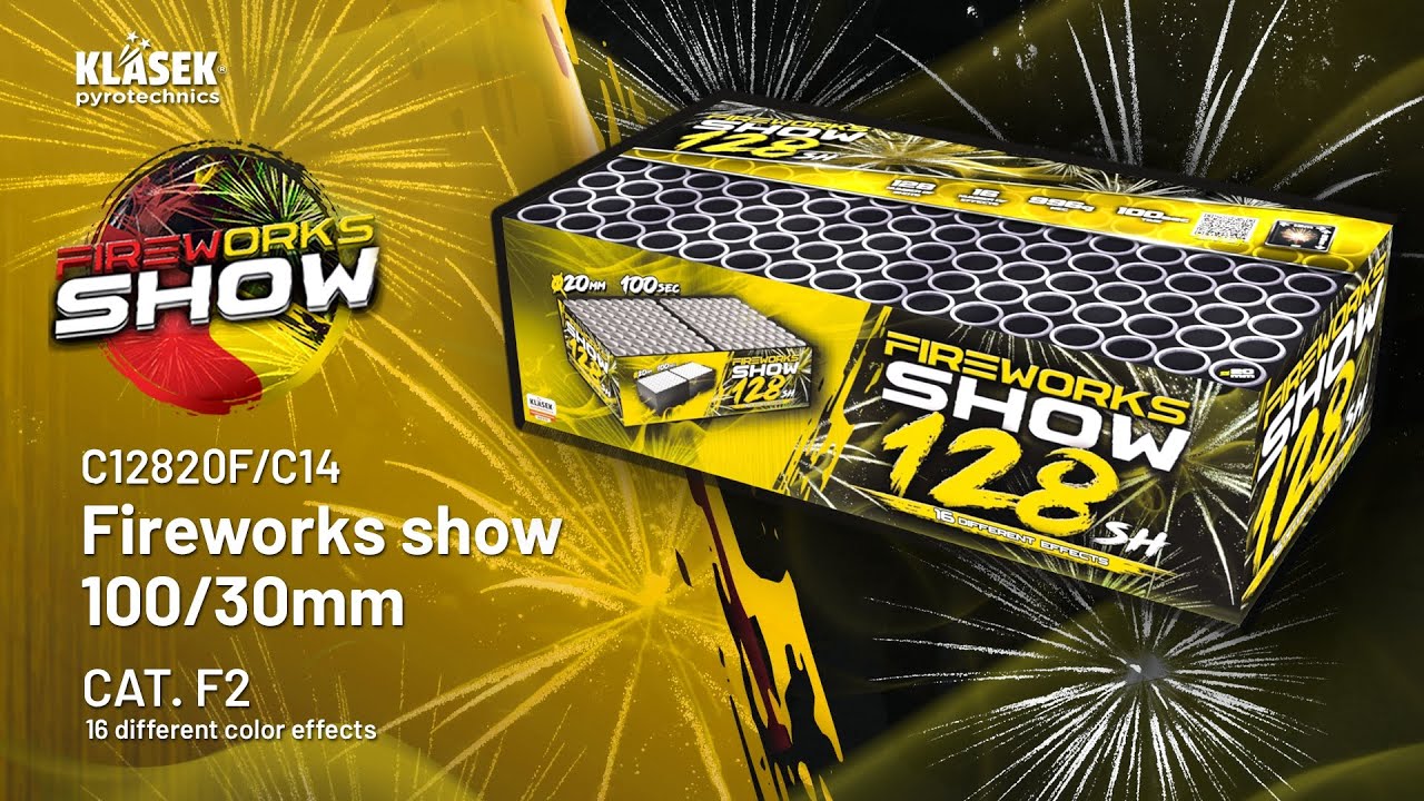 C12820F/C14 Fireworks show 128/20mm | Klasek pyrotechnics