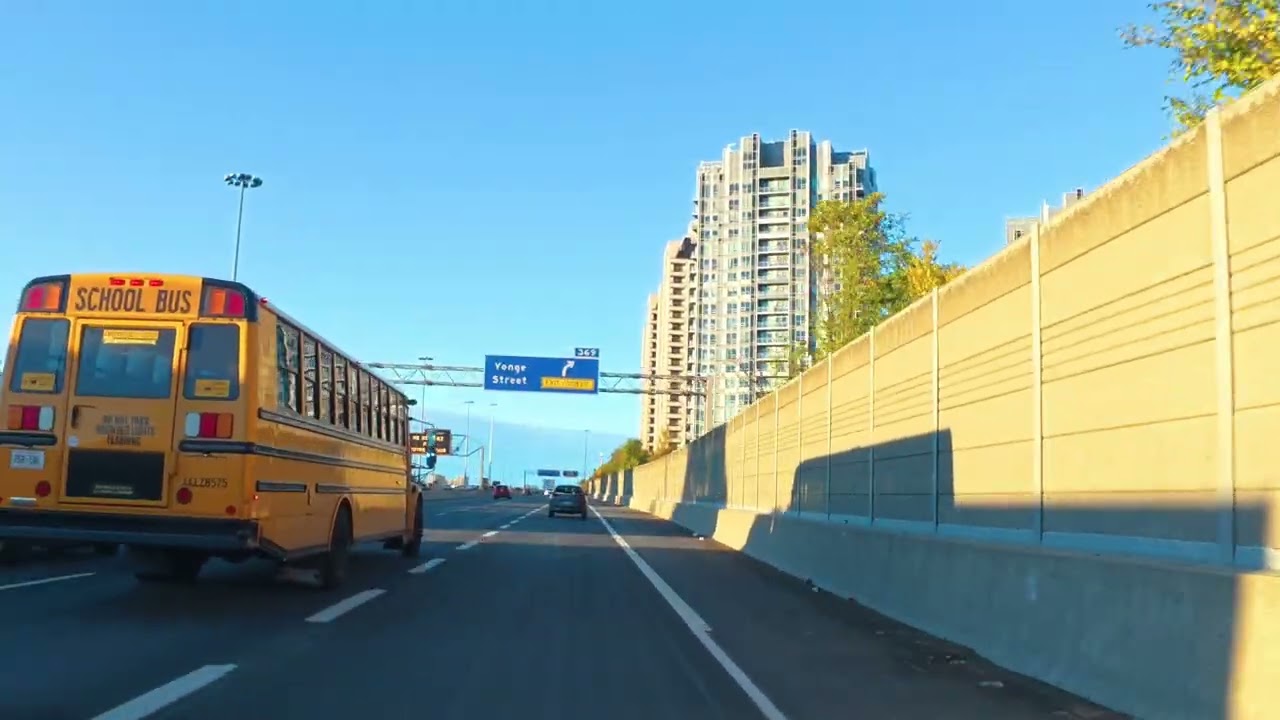 Smooth Morning Drive on O’Connor, Don Valley Parkway & Highway 401 | Toronto 4K Drive