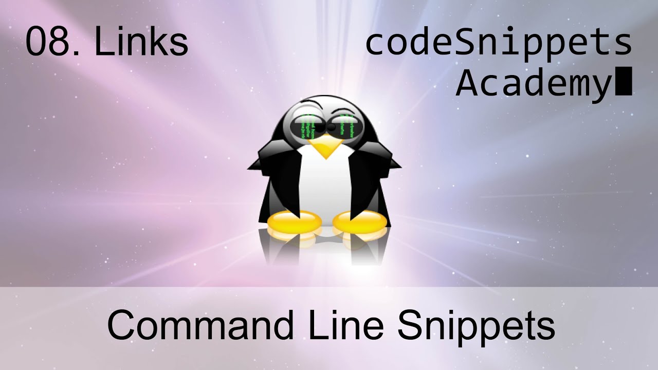 Command Line Tutorial 08. Hard & Symbolic Links: ln