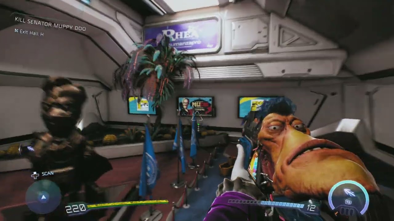 High On Life 2 - Kill Senator Muppy Doo: Charge Sheath's Spikes By Shooting Connecting Generators