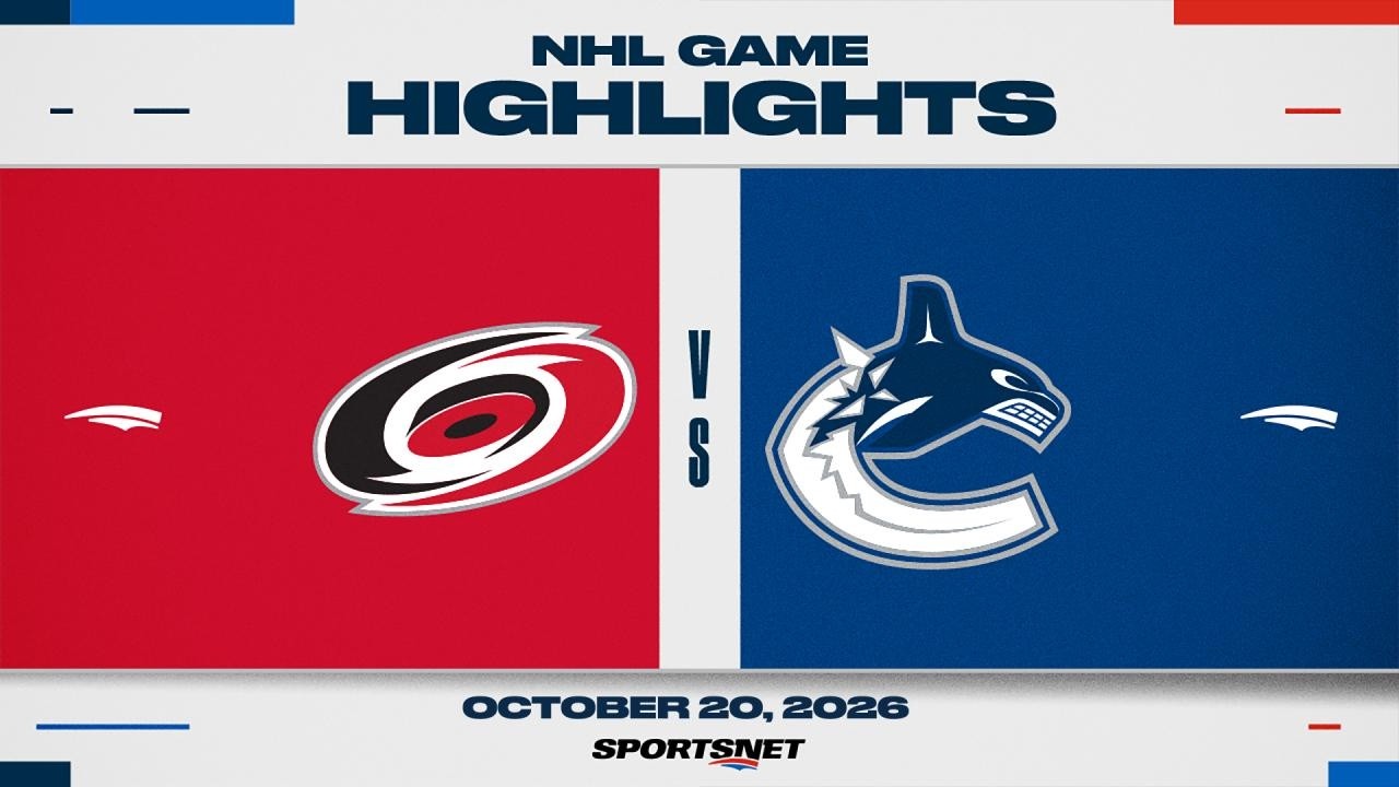 NHL Highlights | Hurricanes vs. Canucks - October 20, 2026