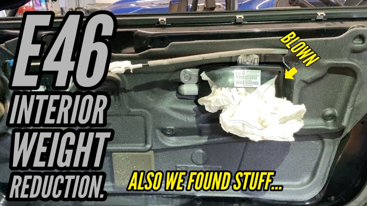 E46 M3 Interior weight reduction - Racecar modifications - How to beat an BMW M3 with a 330i/ci