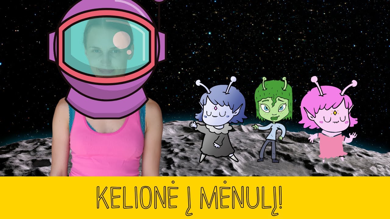 Kelionė į mėnulį! - Mankšta vaikams