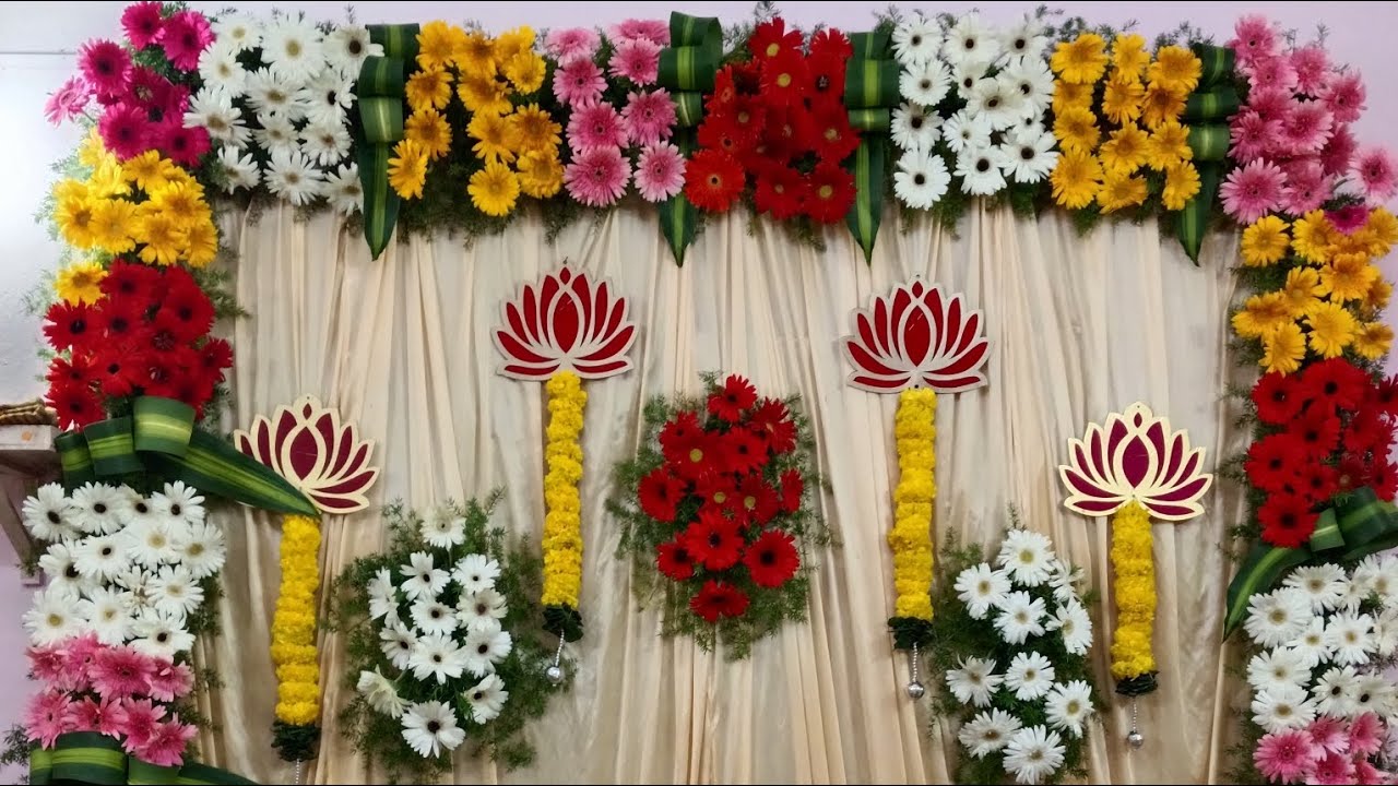 Pooja Decoration #trending #youtubevideo #youtube #video #decoration #flowers #pooja #laxmi #diwali 