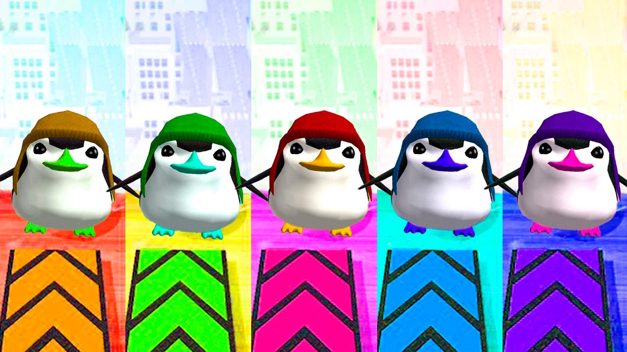 Going Balls: 5 Color Penguin Ball Battle 2026! New Race 1281