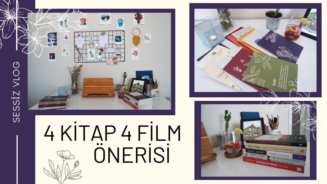 4 Film 4 Kitap Önerisi | Kendi Markamın Defterlerini Çıkardım | Sessiz Vlog