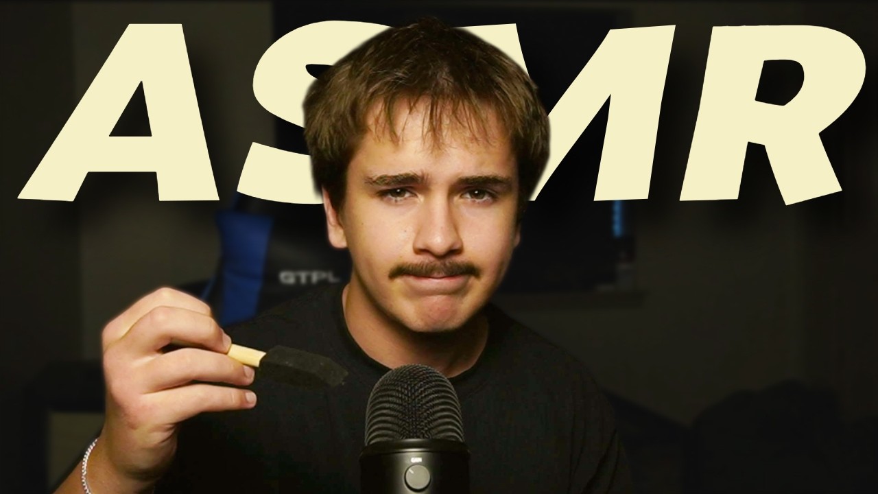 Gentle Paint Brush ASMR (Mic Scratching)