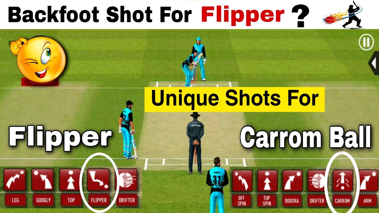 Real Cricket 20 Batting Tips Spinner| How To Play Spin Flipper, Carrom Ball Real Cricket 20