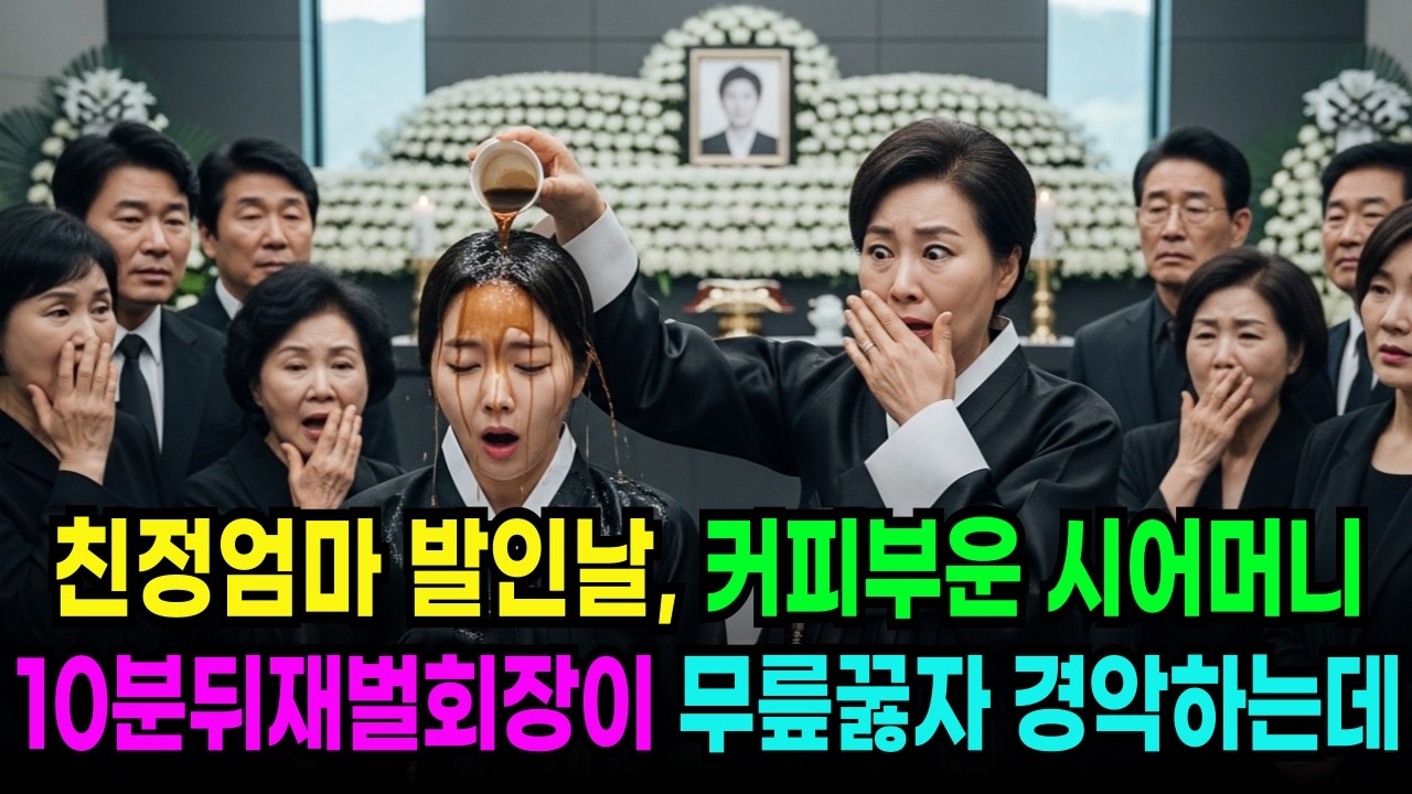 친정엄마 발인날, 내 머리에 커피를 부어버린 시어머니. 10분뒤 재벌회장이 무릎을 꿇자 경악하는데  ㅣ노후사연ㅣ감동사연ㅣ사연라디오ㅣ오디오북ㅣ인생사연ㅣ