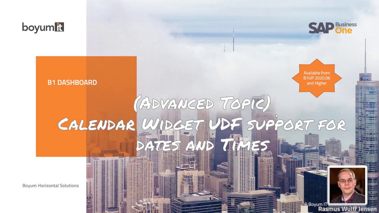 B1 Dashboard - Calendar Widget UDF Start and End Time Support