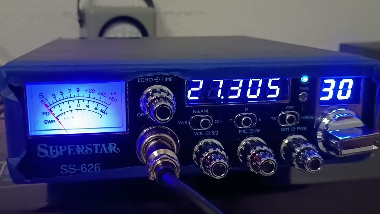 Презентация CB-радиостанций: Мобильная радиостанция Superstar SS-626 с настройкой характеристик, ...