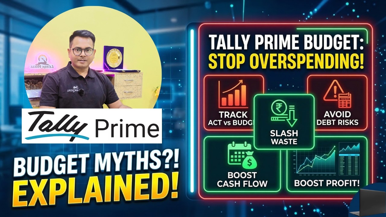 Tally Prime Budgeting & Variance Analysis | How to Set Budgets in Tally Prime @Learn Well