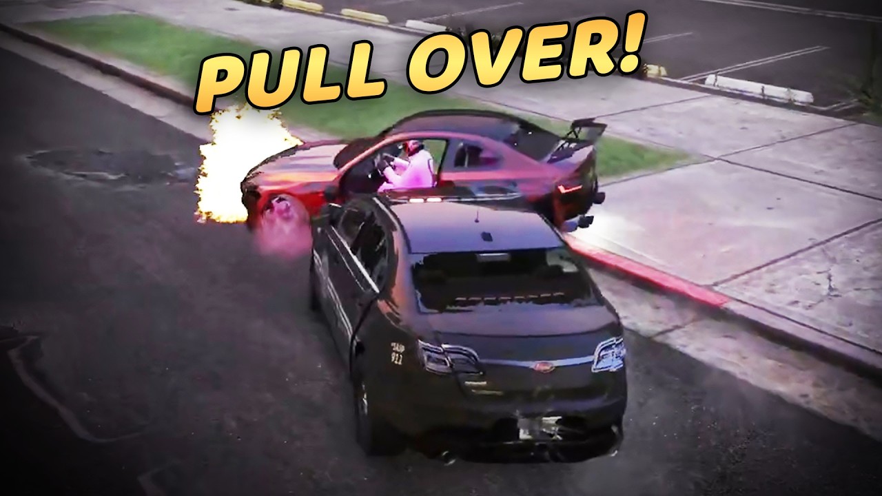 Mr. K Pulls Up on Racers in a Cop Car with Chawa | ProdigyRP 2.7