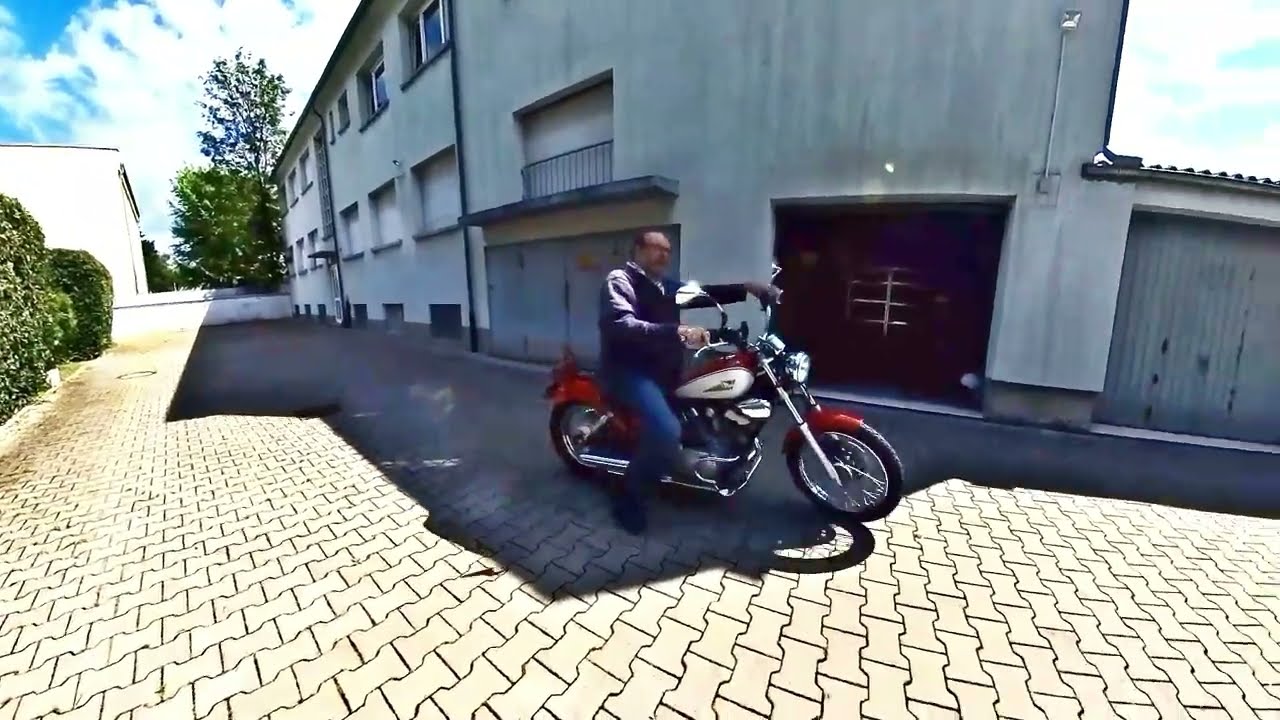 Yamaha Virago 125  Größenvergleich