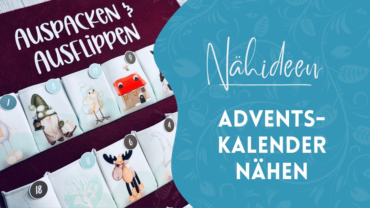 Adventskalender sublimieren und nähen