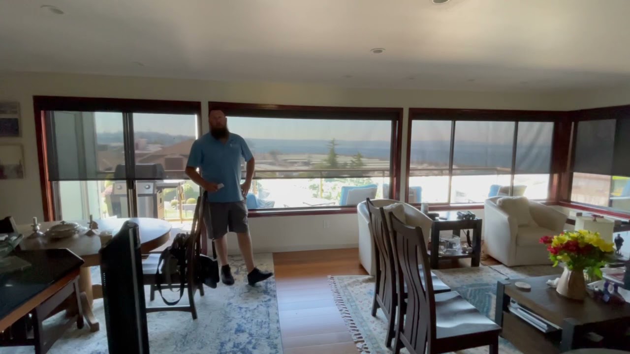 Budget Blinds Smart Home Collection Solar Roller Shades