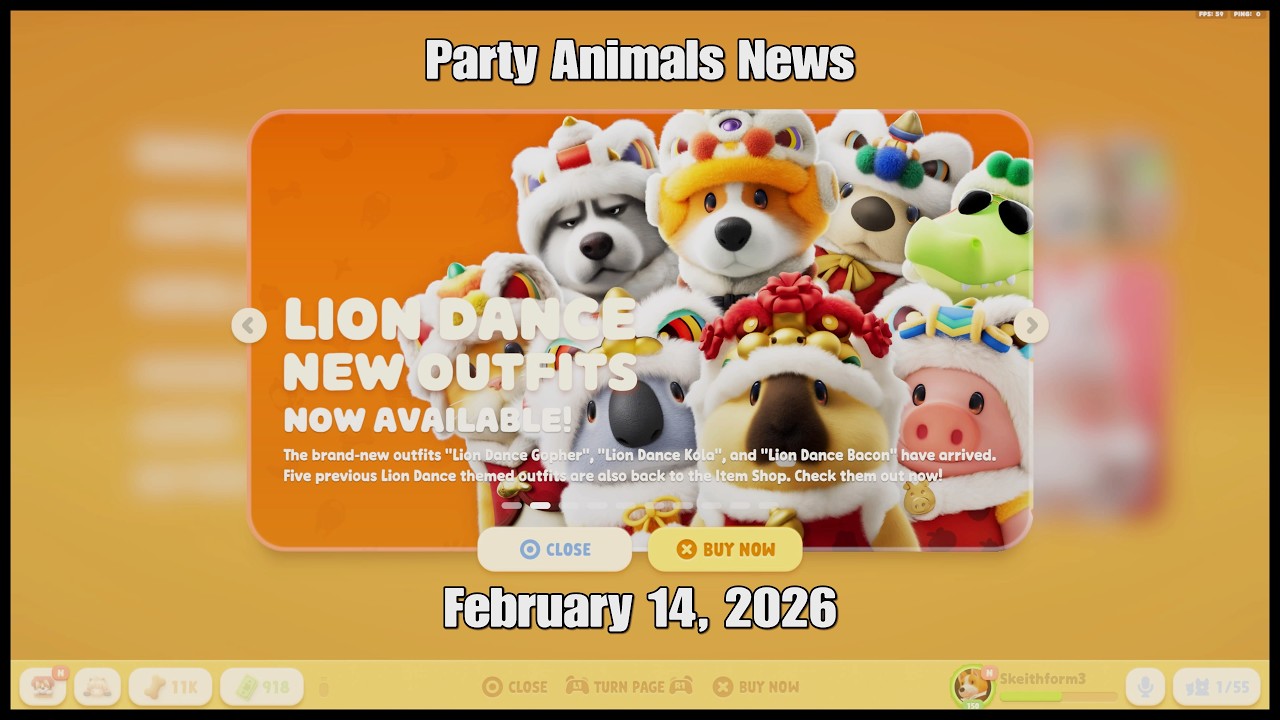 Party Animals News February 14, 2026
