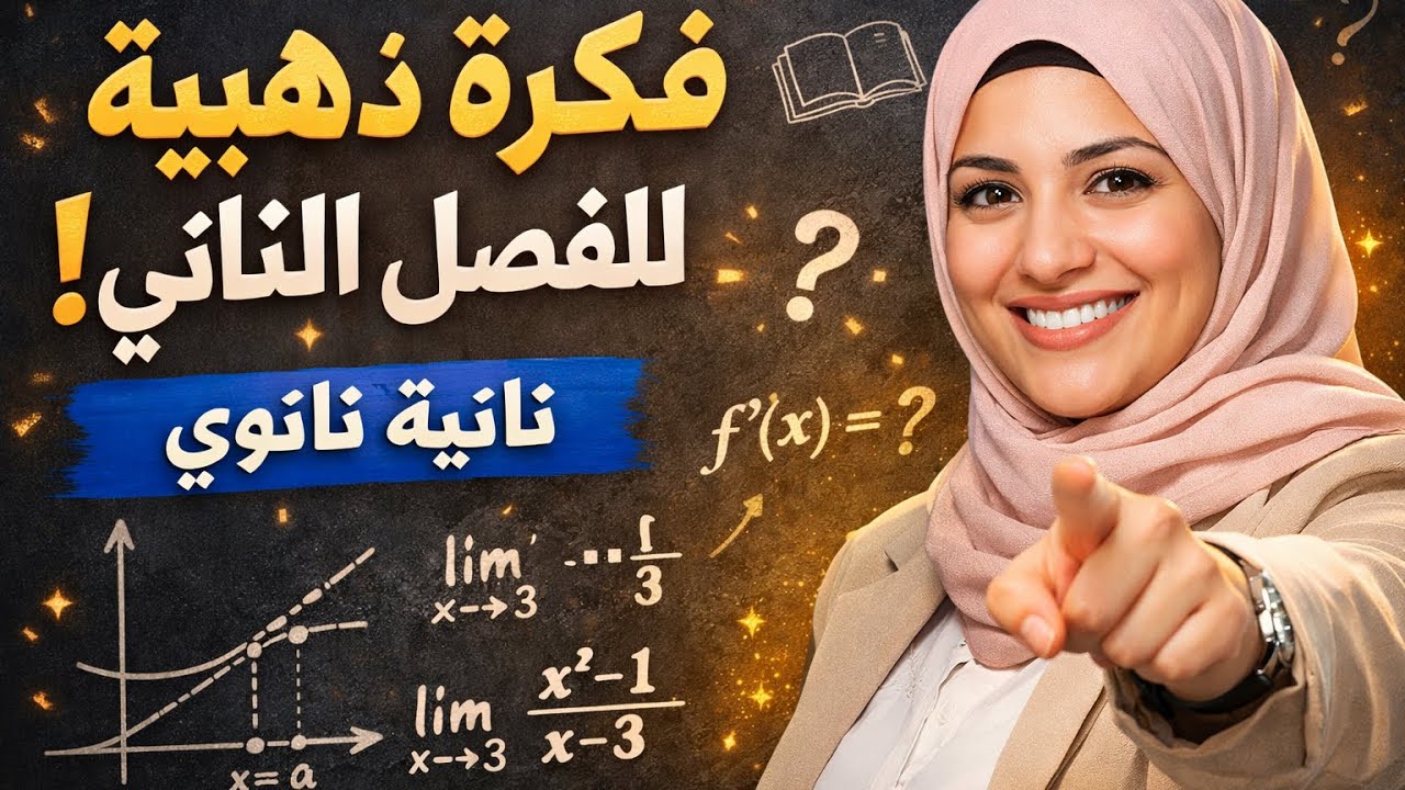 فكرة مقترحة قد تصادفك في اختبار الفصل الثاني #ثانية_ثانوى #النهايات رياضيات