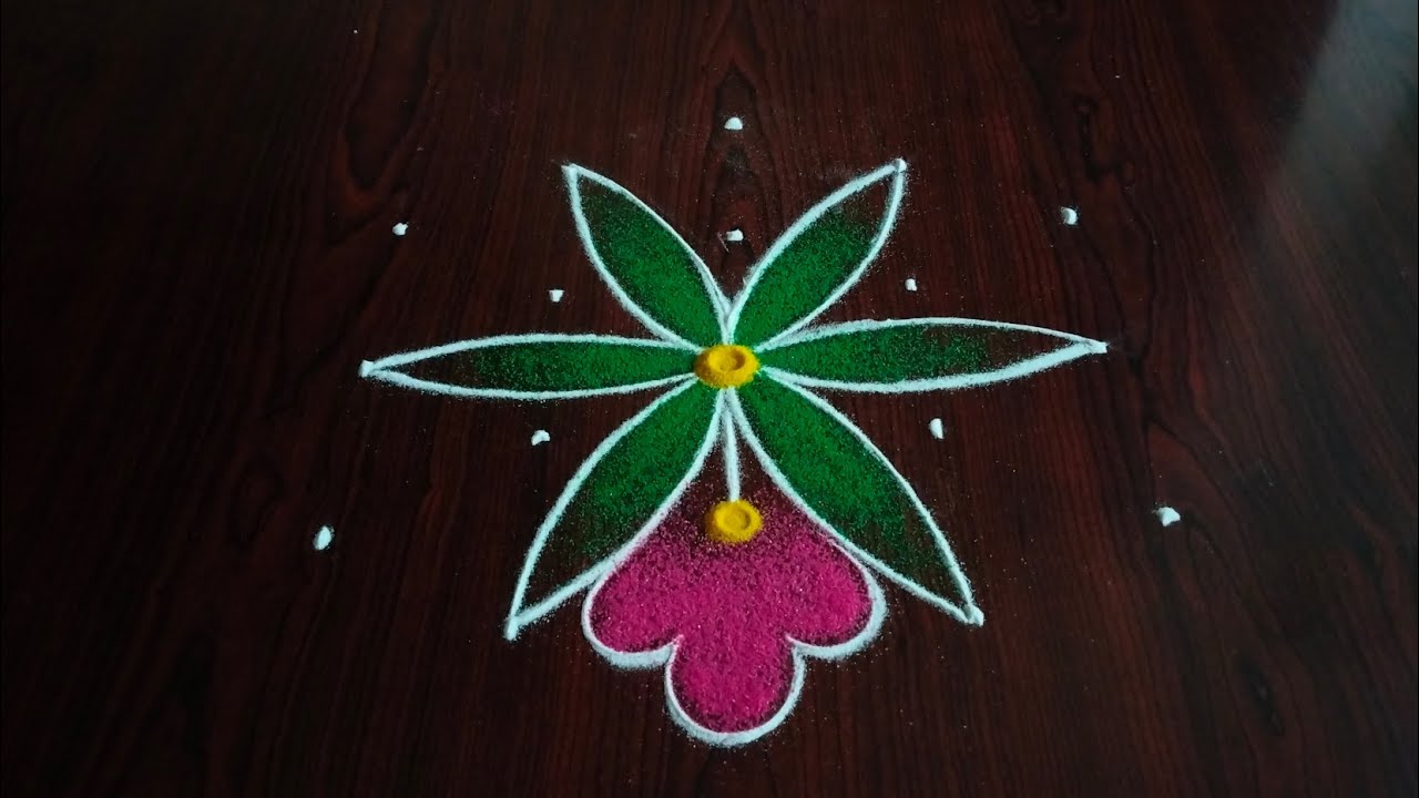 2 beautiful daily kolams (5×3) dot's.....