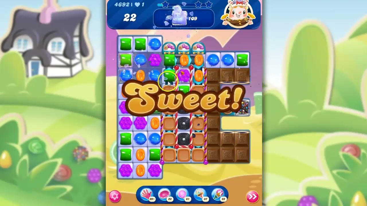 Candy Crush Level 4692 Talkthrough, 25 Moves 0 Boosters