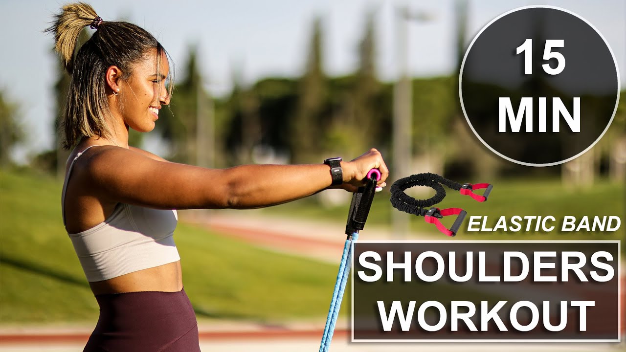 15 Min Shoulders Home Workout | Elastic Band Workout |