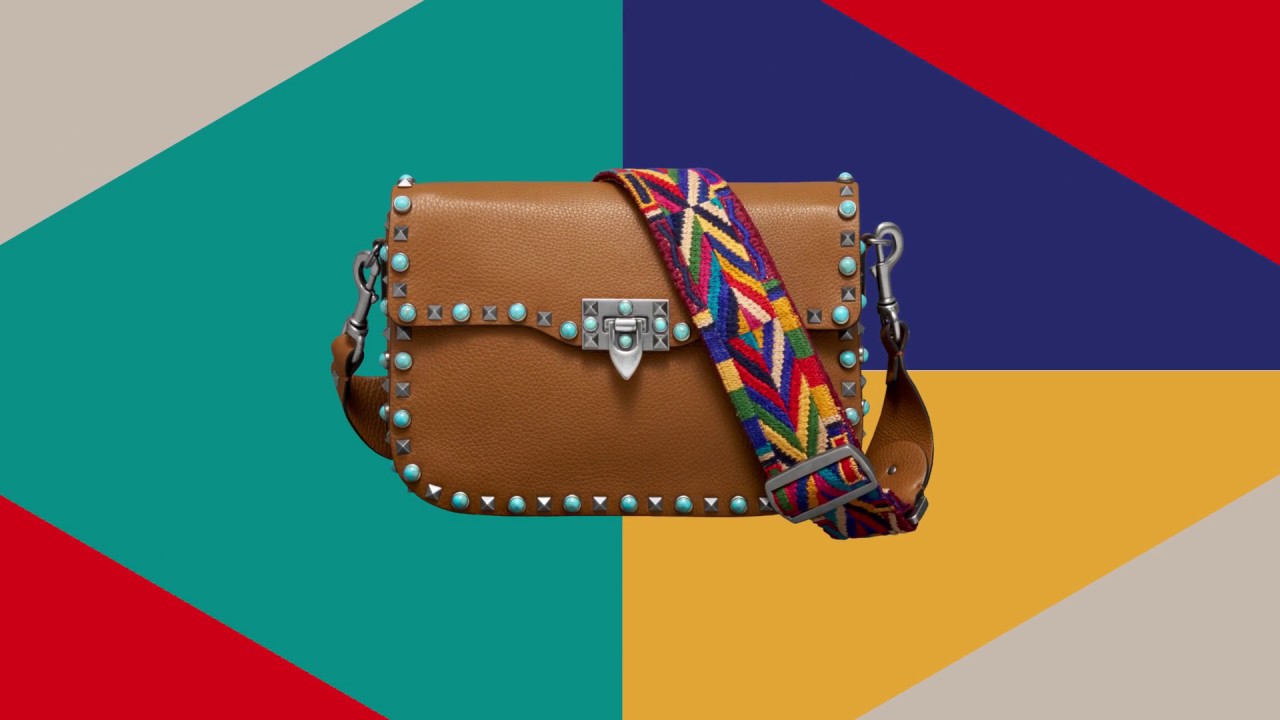 VALENTINO GARAVANI ROCKSTUD GUITAR STRAP