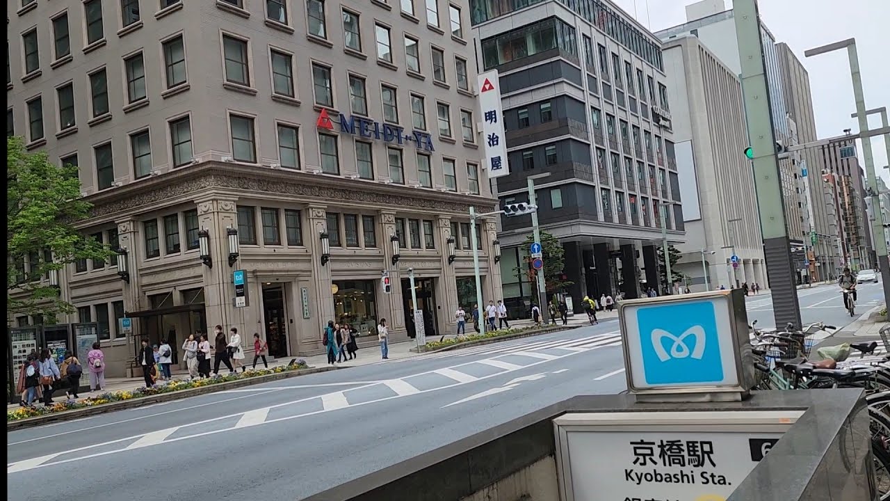 Kyobashi to Tokyo Central Station (Yaesu)🚶|| Chuo & Chiyoda-ku, Tokyo, Japan