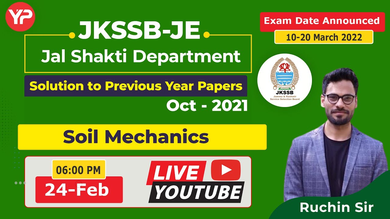 Solution to All JKSSB JE Previous Papers, Soil Mechanics | JKSSB JE Previous papers