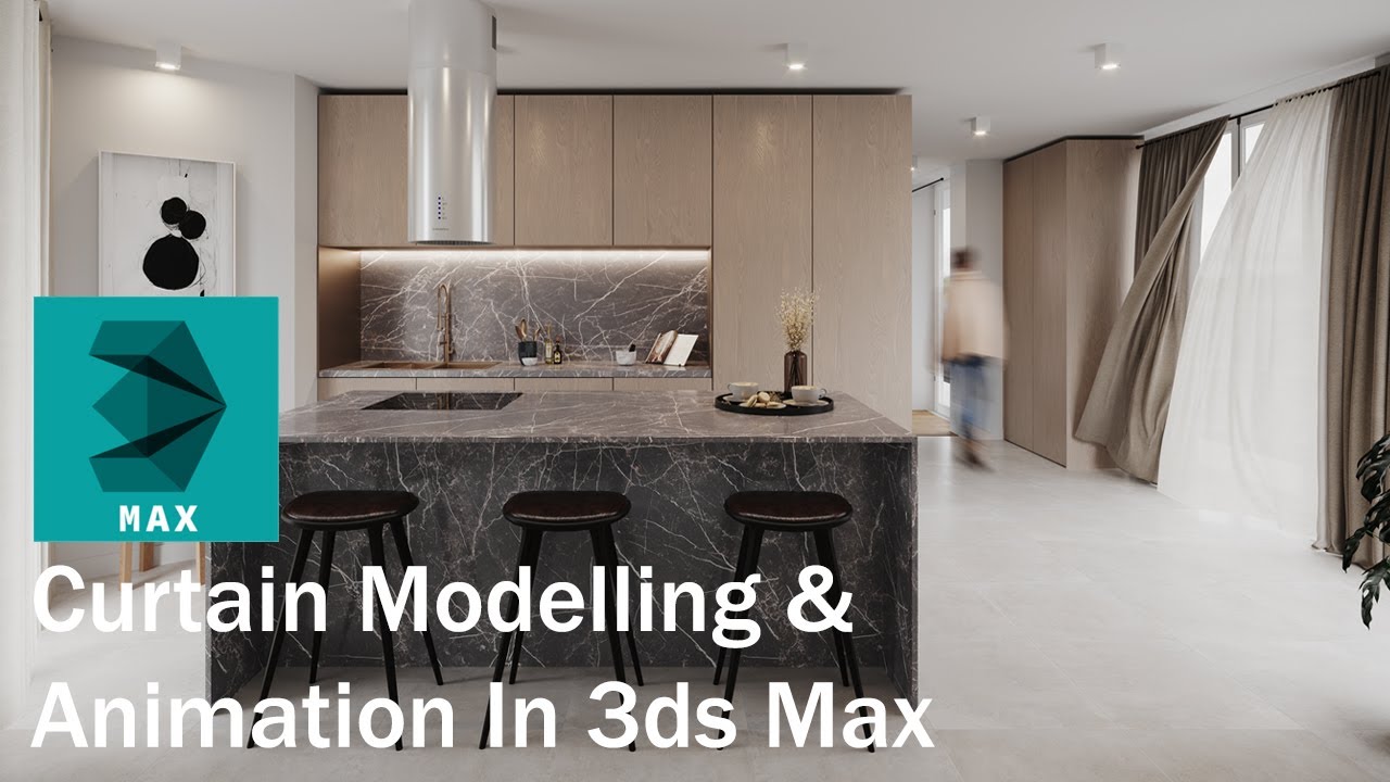 Как смоделировать и анимировать штору в 3ds max