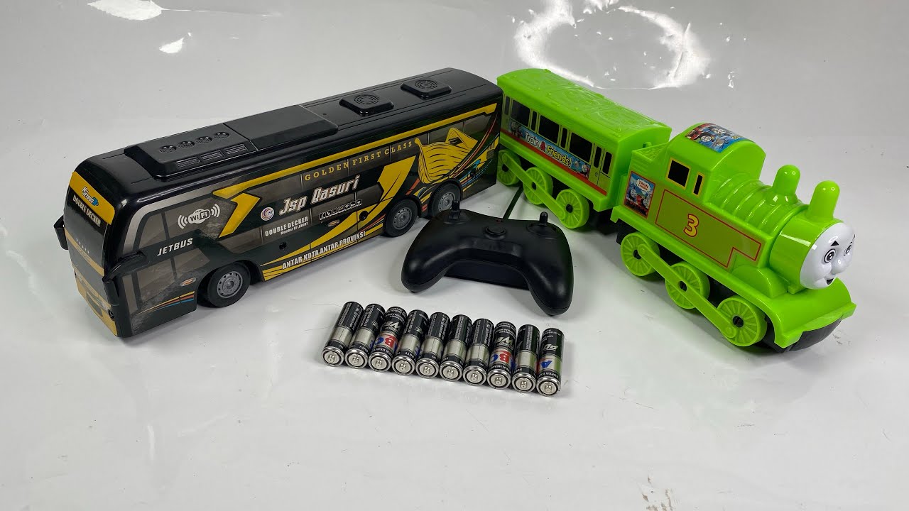 Unboxing Rc Jetbus Basuri, Train Thomas and Friends, Rc Ric Clambing Car 1:20